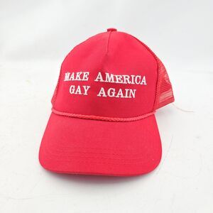 Make America Gay Again Trucker Hat Foam Mash Snapback Corded - 4.99 Shipping